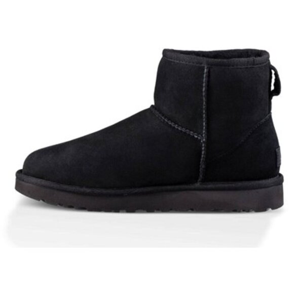 Ugg - Womens Classic Mini Ii Boots, size 7 US womens, color black. - Picture 1 of 5